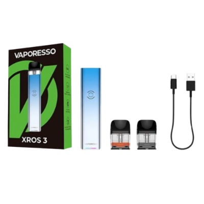 Vaporesso XROS 3 Kit 1000 Ice Blue (Блакитний градієнт, з картриджем) Багаторазовий POD